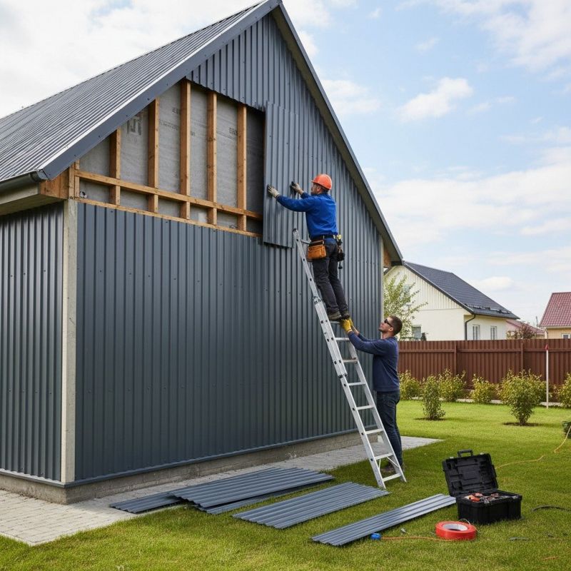Sheet Metal Siding Repair